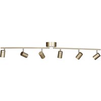 Strahler Metall GU10 verstellbar in Gold 124 cm lang Retro von By Rydéns