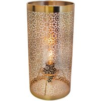 Tischlampe Metall H: 28 cm in Messing E14 Retro von By Rydéns
