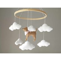 Golden Retriever Mobile, Labrador Hunde Baby Hundeposter Kinderbett Nursery Decor, Geschenk von ByBabybloom