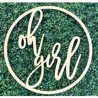 Oh Mädchen Zeichen Baby Dusche Backdrop Gender Reveal Party Decor Shower Display Girl Photo Prop Kinderzimmer Geschenk von ByChelseaNicole
