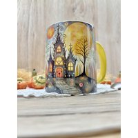 Bunte Tasse Kaffeebecher Wunderschön Bunt Bedruckt Halloween Halloweentasse Gruseltasse Keramik Teetasse Herbst Bunte Tasse Kaffeebecher Wunderschön Bunt Bedruckt Halloween Halloweentasse Gruseltasse Keramik Teetasse Herbst von ByClaudias