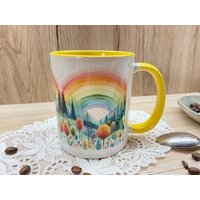 Bunte Tasse Kaffeetasse Bunt Bedruckt Zauberwald Regenbogen Bunte Gemütlich Frühling Ostergeschenk Muttertag Bunte Tasse Kaffeetasse Bunt Bedruckt Zauberwald Regenbogen Bunte Gemütlich Frühling Ostergeschenk Muttertag von ByClaudias