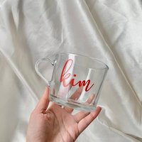 Benutzerdefinierte Breite Glasbecher von ByCreamAndSugar