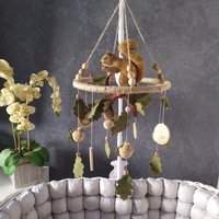 Wald Baby Mobile/Waldtier Mobile/Wald Mobile/Custom Mobile/Babyzimmer Mobile/Neue Mama Geschenk von ByHelenDecor