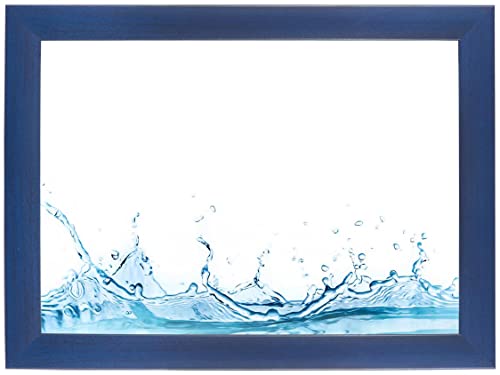 ByMoris Bilderrahmen 15 x 30 cm in Dunkel-Blau gewischt mit bruchsicherem Acrylglas - Alle Größen von ByMoris