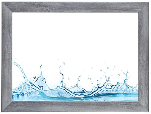 ByMoris Bilderrahmen 17 x 25 cm in Grau gewischt mit bruchsicherem Acrylglas - Alle Größen von ByMoris