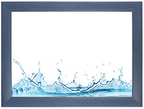 ByMoris Bilderrahmen 45 x 60 cm in Schiefer-Blau mit bruchsicherem Acrylglas - Alle Größen von ByMoris