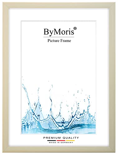 ByMoris Bilderrahmen nach Maß 18 x 24 cm in Ahorn mit Antireflex-Acrylglas, Poster Puzzle Portrait Foto Holz Rahmen von ByMoris