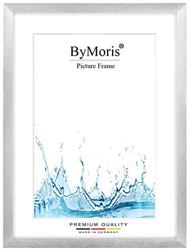 ByMoris Bilderrahmen nach Maß 23 x 33 cm in Alu Criss Cross mit Antireflex-Acrylglas, Poster Puzzle Portrait Foto Holz Rahmen von ByMoris
