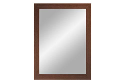 ByMoris Spiegelrahmen Wenge 30x150 cm Wandspiegel Deko-Spiegel mit MDF-Holz Rahmen Modern Vintage alle Größen individuell Maß gefertigt 100% Made in Germany von ByMoris