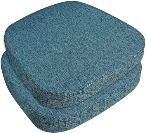 4er/2er/6er-Set Sitzpolster for Esszimmerstühle mit Bändern, Stuhlkissen, Memory Foam-Stuhlpolster for die Küche, Sitzkissen mit rutschfester Rückseite(#6,2pcs 43x42x3cm) von ByNGSDCC