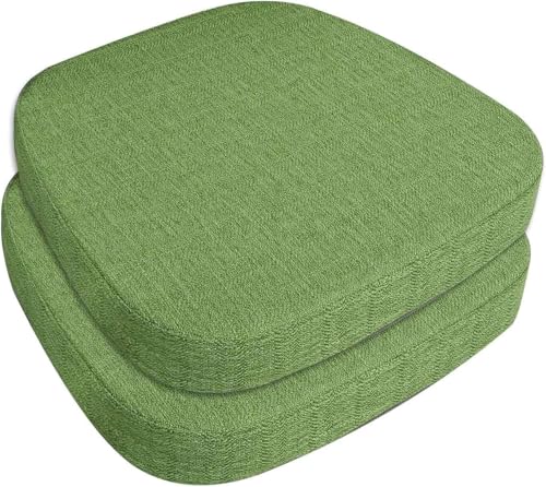 4er/2er/6er-Set Sitzpolster for Esszimmerstühle mit Bändern, Stuhlkissen, Memory Foam-Stuhlpolster for die Küche, Sitzkissen mit rutschfester Rückseite(#7,2pcs 43x40x3cm) von ByNGSDCC