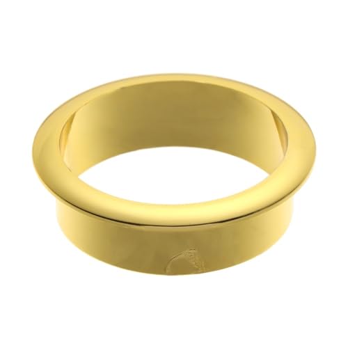 ByNGSDCC Tischdurchführung 5PCS 25-80MM Büro Schreibtisch Kabel Ösen Draht Loch Abdeckung Schreibtisch Tisch Kabel Verschluss Computer Schreibtisch Draht Rack Organizer(Gold,50mm) von ByNGSDCC