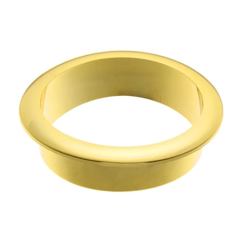 ByNGSDCC Tischdurchführung 5PCS 25-80MM Büro Schreibtisch Kabel Ösen Draht Loch Abdeckung Schreibtisch Tisch Kabel Verschluss Computer Schreibtisch Draht Rack Organizer(Gold,60mm) von ByNGSDCC
