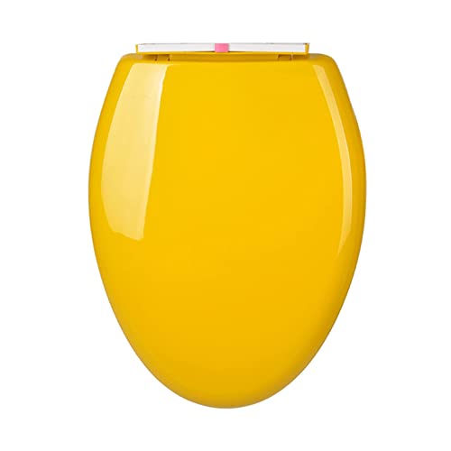 ByNGSDCC Verlängerter Toilettensitz Länglicher Toilettensitz mit langsamer Schließfunktion, reinigen, langlebiger Kunststoff, Ersatz-Toilettensitze, passend for längliche oder ov von ByNGSDCC