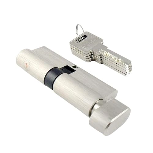 Europrofilschloss, Messing-Türschlosszylinder mit doppelter Öffnung. Passend for den Einsatz in USO apto para Gate, Schlafzimmer, Badezimmer, Home Security Hardware(100mm) von ByNGSDCC