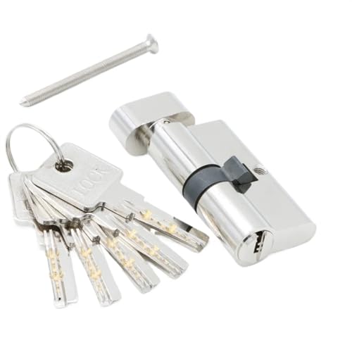 Europrofilschloss, Türzylinder 55 60 65 70 75 80 85 90mm Sicherheitsschließzylinder Innen Schlafzimmer Wohnzimmer(DC-60MM) von ByNGSDCC