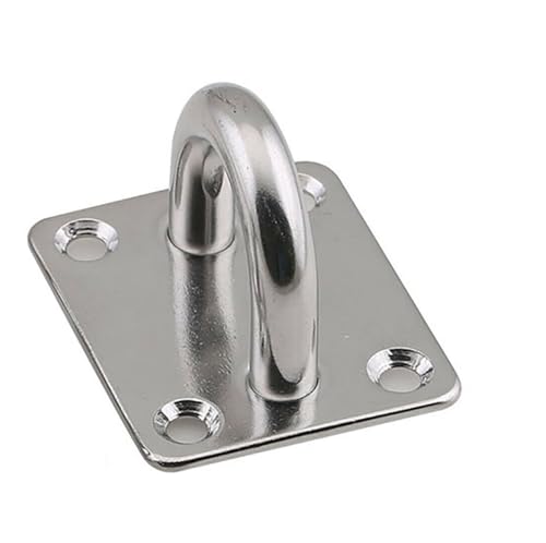 Haken für Aufhängen von schweren, 1 Stück Pad Eye Plate Staple 304 Edelstahl Lock Up Hook Loop U-förmige Designschrauben for Bootshängematte M5 M6 M8 M10 M12(12MM) von ByNGSDCC