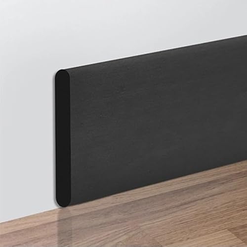 Tapeten, 2M Sockellinie 3D-Wandaufkleber Verdickte Antikollisions-Dekorationsstreifen Schlafzimmer Wohnzimmer Ecklinie(Black) von ByNGSDCC