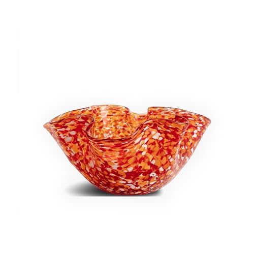 ByON Bowl Cara S Müslischale aus Glas hergestellt, in der Farbe: Orange, Maße: 17 x 9 cm, 5280605266 von ByON