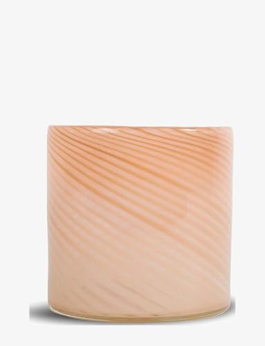 ByON Calore line XS Teelichthalter – Handgefertigter Glas-Kerzenhalter in Nebelrosa mit feinen schrägen Streifen – Multifunktional als Teelicht-, Vase- oder Schalenhalter – 10 x 10 x 10 cm, 5280602777 ByON Calore line XS Teelichthalter – Handgefertigter Glas-Kerzenhalter in Nebelrosa mit feinen schrägen Streifen – Multifunktional als Teelicht-, Vase- oder Schalenhalter – 10 x 10 x 10 cm, 5280602777 von ByON