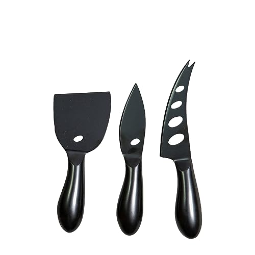 ByOn Käsemesser Set 3-teilig aus rostfreiem Stahl in der Farbe Schwarz, 5272200401 von ByOn