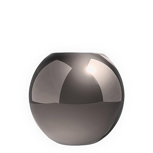 ByOn Vase Rika aus Glas in der Farbe Silber mit einem Durchmesser von 26cm, 5263914915 von ByOn