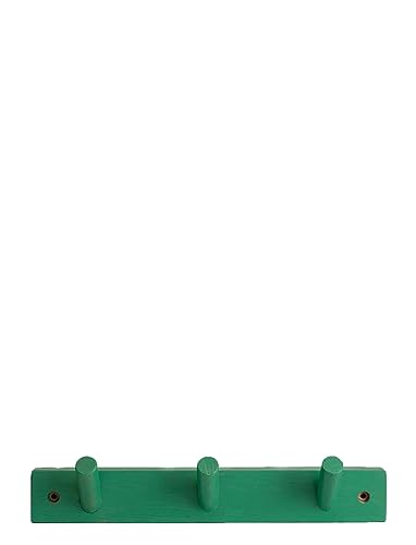 ByOn Wandgarderobe Else mit 3 Haken aus Eichenholz in der Farbe Grün, 5281400312 von ByOn