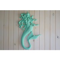 Meerjungfrau Wand-Dekor - Stil Küsten Home Decor von ByTheSeashoreDecor