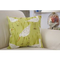 strand-Dekor Sandpiper Throw Pillow - Grün von ByTheSeashoreDecor