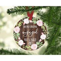 Erstes Weihnachtsgeschenk.verlobung Weihnachtsschmuck.verlobungsgeschenk. Weihnachtsgeschenk.geschenkidee. Custom Weihnachtsschmuck.ornament von ByTracey