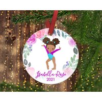 Gymnastik Weihnachtsanhänger.gymnastik Ornament.gymnastik.weihnachtsschmuck. Personalisierter Christbaumschmuck von ByTracey