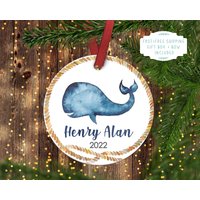 Kinder Weihnachtsschmuck.nautical Ornament.baby Wal.nautical.christmas Ornament.personalisierter Weihnachtsschmuck von ByTracey