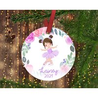 Mädchen Ballerina Ornament.dance Christmas Ornament.ballerina Ornament.christmas Ornament.personalized Ornament von ByTracey