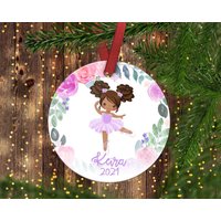 Mädchen Ballerina Weihnachtsschmuck. Tannenbaumschmuck.ballerina Ornament.weihnachtsschmuck. Personalisierter Christbaumschmuck von ByTracey