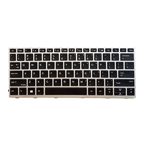 Bydezcon Tastatur für EliteBook 730 G5 735 G5 735 G5 836 G5 Tastatur US Schwarz Compact Computer Tastatur Computer Tastatur von Bydezcon
