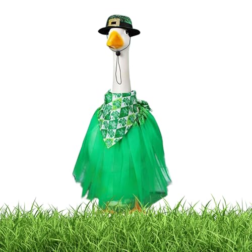 Byeaon Enten Kleidung | Ganzjahres Garten Entenkleider Kostüm,Dekorative Saisonkleidung Gartendekor für St. Patrick Valentinstag Erntedank Haustür von Byeaon