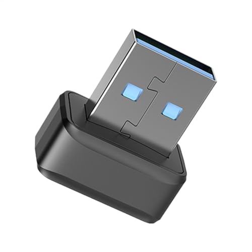Byeaon Fast Login -Gerät, biometrischer USB -Scanner, Fingerabdruckzugriffstaste, kompatibel mit -Systemen, kompaktem und tragbarem Design, schwarz, für sichere PC von Byeaon