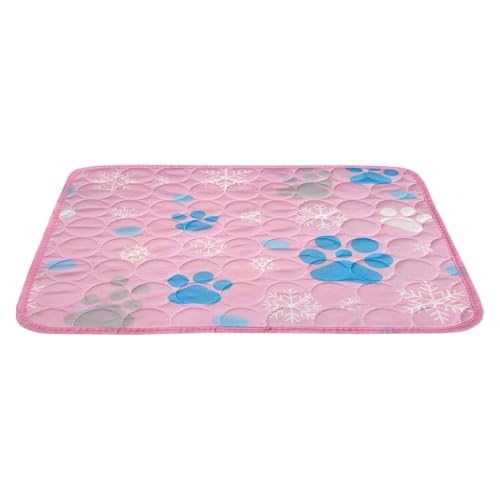 Byeaon Hundekühlmatte - rutschfeste Gelauflage für Haustiere - Klappbare 60x50 cm Matte Für Wohnung Balkon Terrasse Schlafzimmer von Byeaon