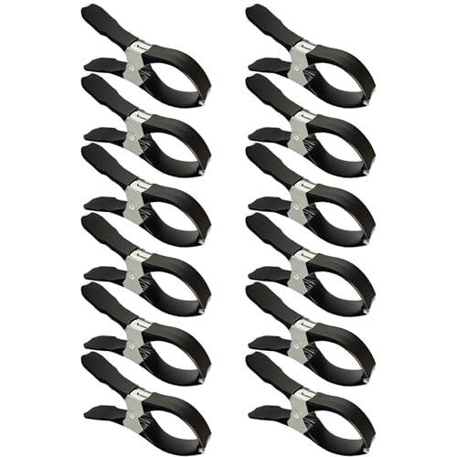 Byeaon Poolklammern, großes Design, Edelstahl, Edelstahlbeckenabdeckungsklemmen, Hochleistungswinddichte Clips, Hochleistungs-Frühlingsgriff für den Rasenflächen im Freien im Hinterhof Ra von Byeaon