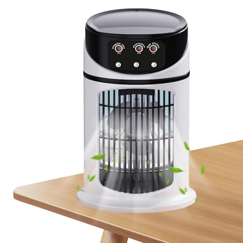 Byeaon Tragbarer Luftkühler,Luftbefeuchter Mit LED-Beleuchtung - 3 Windgeschwindigkeiten Kühlgerät Mit LED Licht Für Schlafzimmer Büro Kinderzimmer Camping Garten Wohnung Byeaon Tragbarer Luftkühler,Luftbefeuchter Mit LED-Beleuchtung - 3 Windgeschwindigkeiten Kühlgerät Mit LED Licht Für Schlafzimmer Büro Kinderzimmer Camping Garten Wohnung von Byeaon