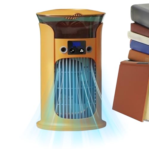 Byeaon Tragbarer Luftkühler - Ventilator Mit Befeuchtung | 3-Stufen Geschwindigkeitskühlgerät Mit LED-Beleuchtung Für Schlafzimmer Studentenzimmer Wohnzimmer Camping Arbeitszimmer Byeaon Tragbarer Luftkühler - Ventilator Mit Befeuchtung | 3-Stufen Geschwindigkeitskühlgerät Mit LED-Beleuchtung Für Schlafzimmer Studentenzimmer Wohnzimmer Camping Arbeitszimmer von Byeaon