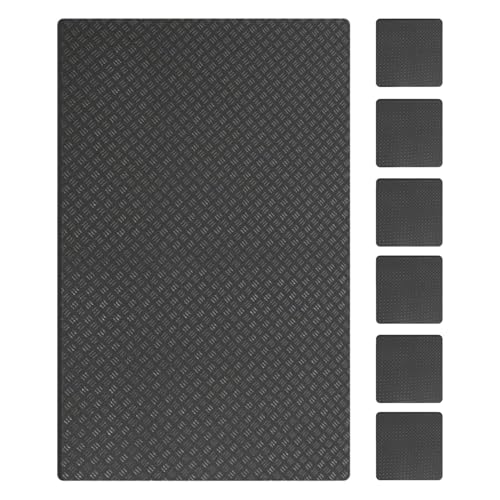 Trainingsgeräte-Pad, Bodenschutz, Workout-Teppichmatte, leicht zu reinigendes Material, langlebig, 10 x 10 x 0,5 cm, für Fitnessstudio und Zuhause von Byeaon