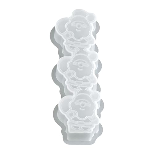 Weihnachtsformen, vielseitig, Silikon, Santa Tree Elch Holiday Siliconformen, Weihnachtsdekoration Bastelmittel, kinderfreundlich für Epoxid-Ton-Gips-Seife Schokoladenwachs-Kerzenkerzenbacken von Byeaon