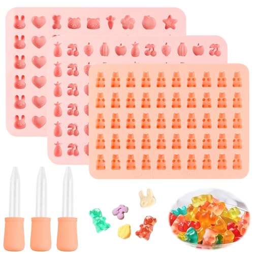 Gummibärchen Form,Gummibärchen Selber Machen Set Süßigkeiten Silikonformen,Mini Süssigkeit Form Schokoladenformen Silikon Bonbonform Silikon mit 3 Pipetten für Süßigkeiten, Gelee, Schokolade Gummibärchen Form,Gummibärchen Selber Machen Set Süßigkeiten Silikonformen,Mini Süssigkeit Form Schokoladenformen Silikon Bonbonform Silikon mit 3 Pipetten für Süßigkeiten, Gelee, Schokolade von Byffoer