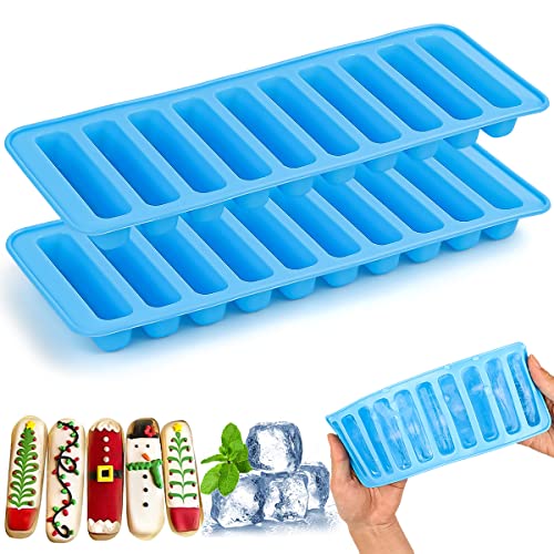 Silikonform Müsliriegel Stollenbackform, 2 Stücke Eiswürfelformen Silikon, Eiswürfelbehälter Müsliriegel Backform Silikon Eiswürfelbehälter Ice Cube Tray für Kaffee Cocktails Whisky von Byffoer