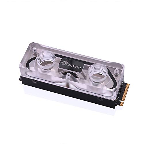 Bykski M.2 SSD PMMA Festplatten-Wasserblock, transparent (B-NVME-SL) von Bykski