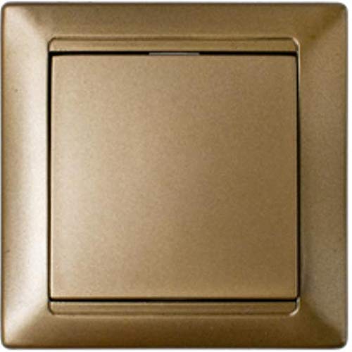 Lichtschalter Unterputz Ein/Aus 10A Premium serie STILE Bronze von Bylectrica