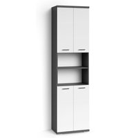 byLIVING Hochschrank "Nebraska", Breite 50 cm, Badezimmerschrank mit Metallgriffen, viel Stauraum von byLIVING