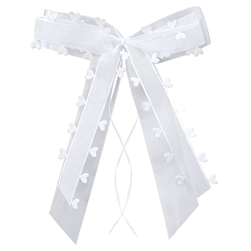 Bymivofun 20 Stück Weiße Autoschleifen, weiße Hochzeitsschleifen, Antennen Schleifen, für Hochzeitsdekoration, Auto, Tisch, Zimmer, Party, Dekoration, Zuckertüten Bymivofun 20 Stück Weiße Autoschleifen, weiße Hochzeitsschleifen, Antennen Schleifen, für Hochzeitsdekoration, Auto, Tisch, Zimmer, Party, Dekoration, Zuckertüten von Bymivofun